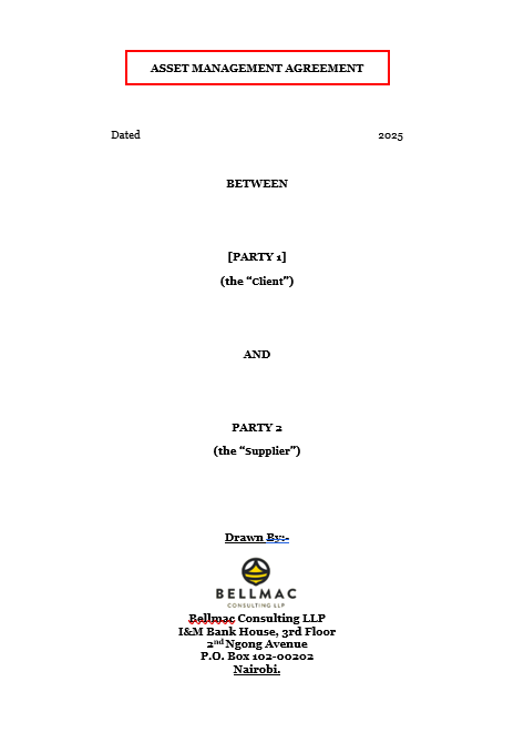 Asset Management Agreement document preview