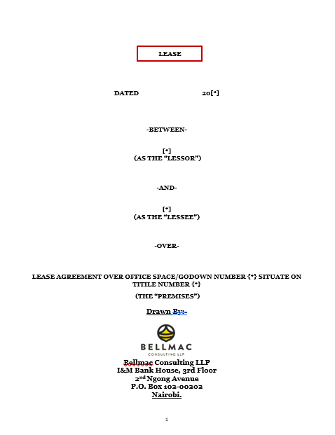 Commercial Lease (short term) between two Companies - Pro lessor document preview