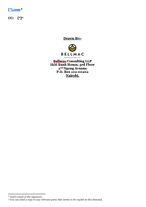 Demand Letter Issued to a Guarantor for Settlement of Debt document preview