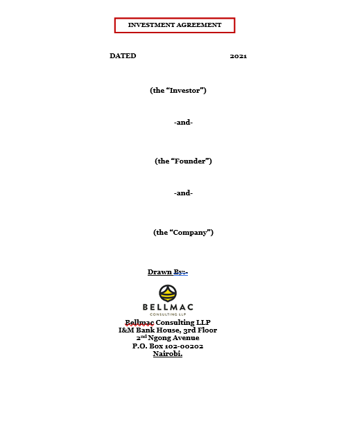 Investment Agreement document preview