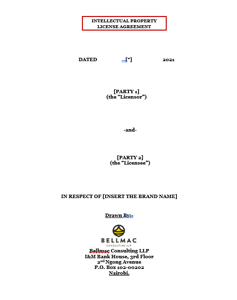 IP License Agreement document preview