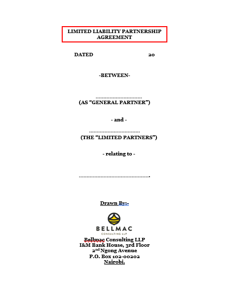 Limited Liability Partnership Deed document preview