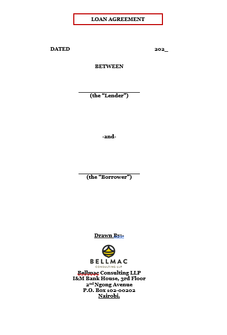 Loan Agreement Template Company to Individual No Security No Guarantor document preview