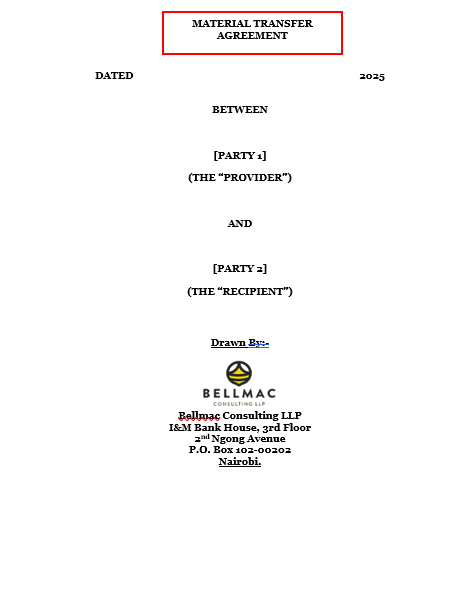 Material Transfer Agreement document preview