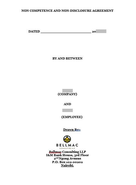 Non-Compete and Non-Disclosure Agreement document preview