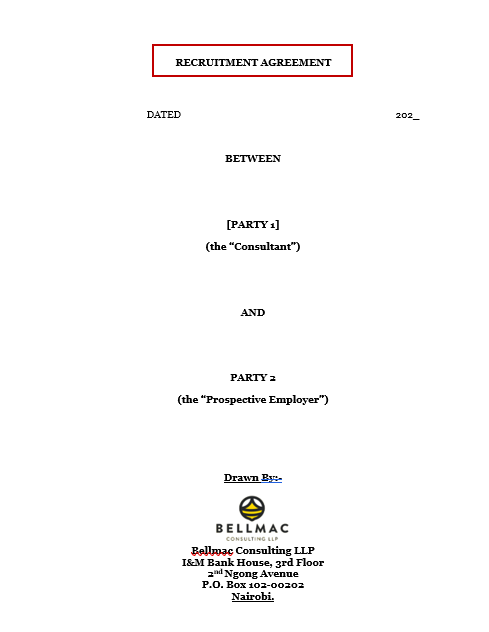 Recruitment Agreement document preview