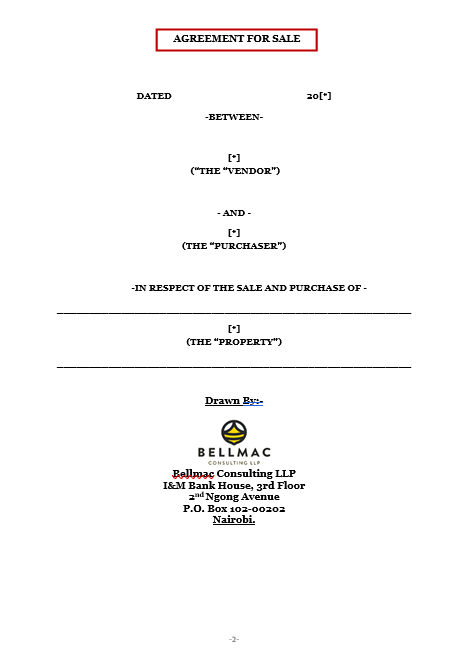 Sale Agreement - Private Treaty document preview