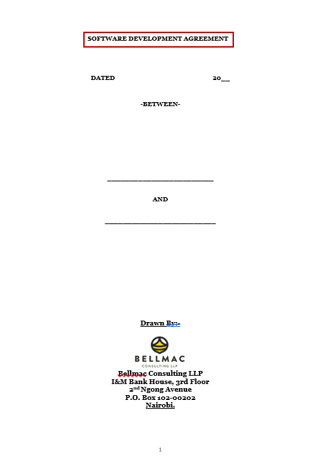 Software Development Agreement document preview